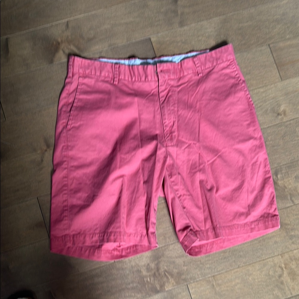 Peter Millar Pink Flat Front Shorts